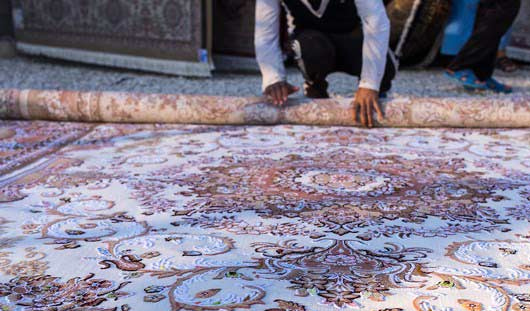 روش اصولی لول کردن قالی در قالیشویی محمودآباد